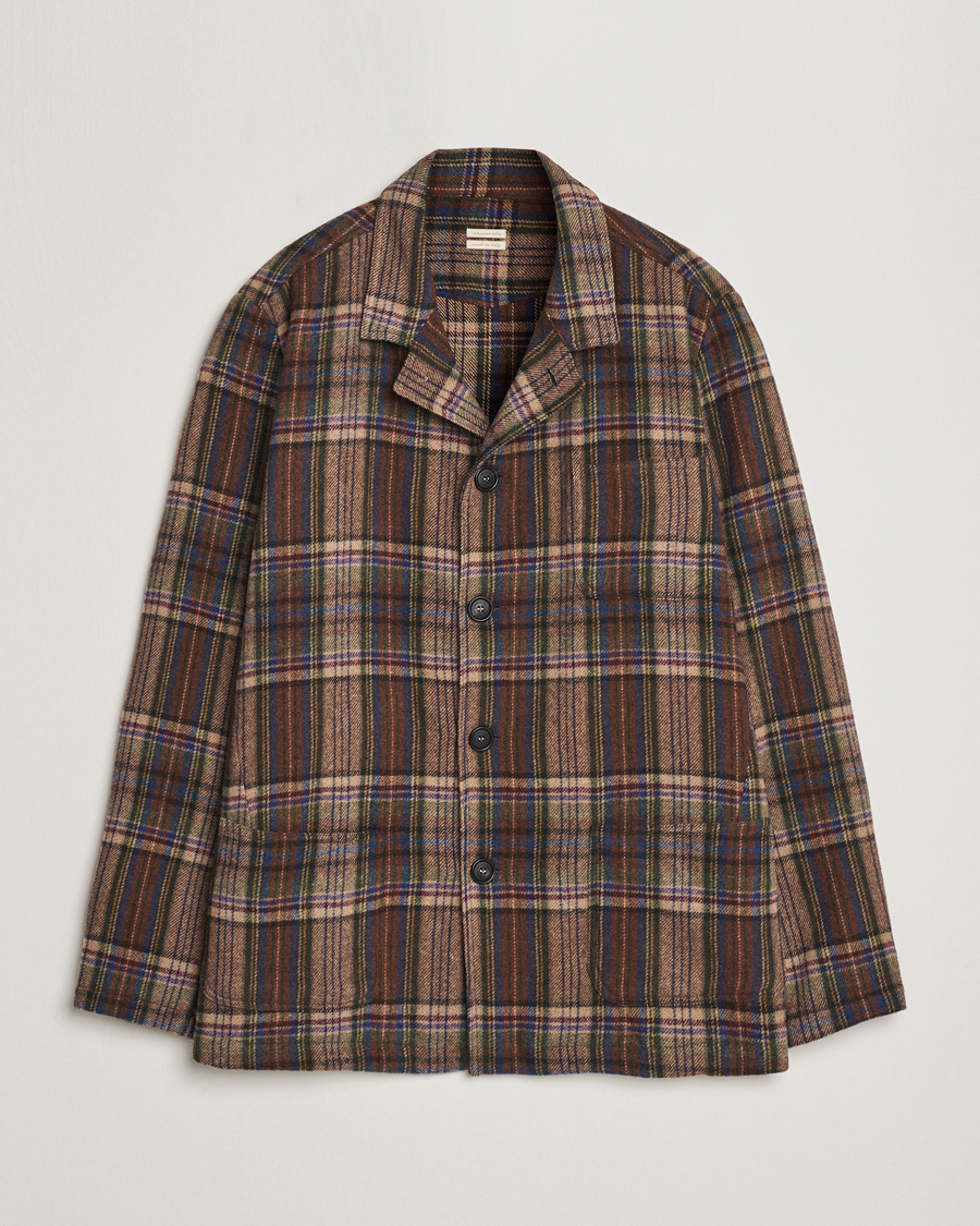Herren | Jacken | Massimo Alba | Florida Soft Wool Shirt Jacket Brown Check
