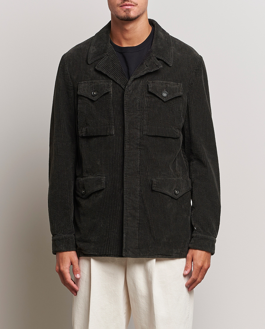 Herren | Jacken | Massimo Alba | Velvet Corduroy Field Jacket Carob