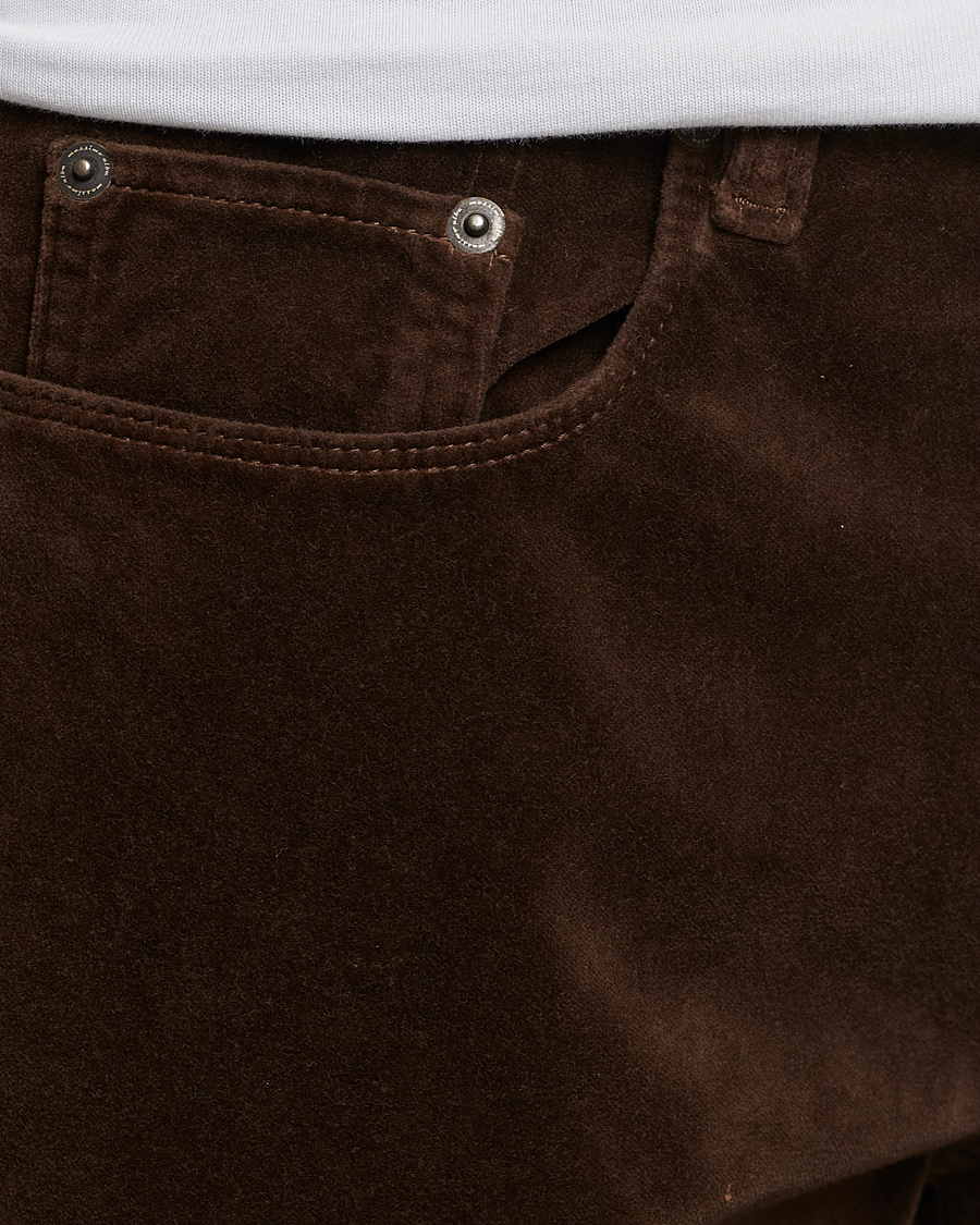 Herren | Hosen | Massimo Alba | Regular Fit Velvet 5-Pocket Pants Chestnut