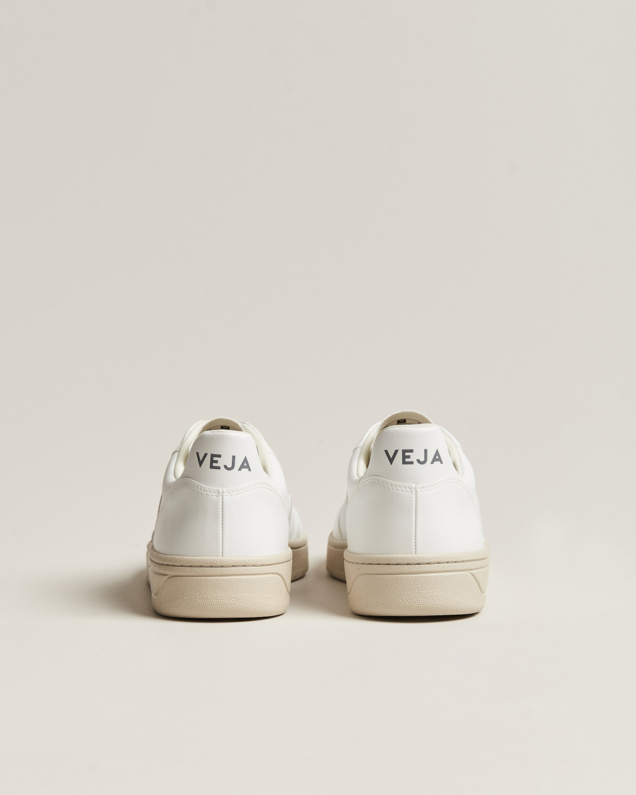 Herren | Veja V-10 Vegan Leather Sneaker Full White | Veja | V-10 Vegan Leather Sneaker Full White