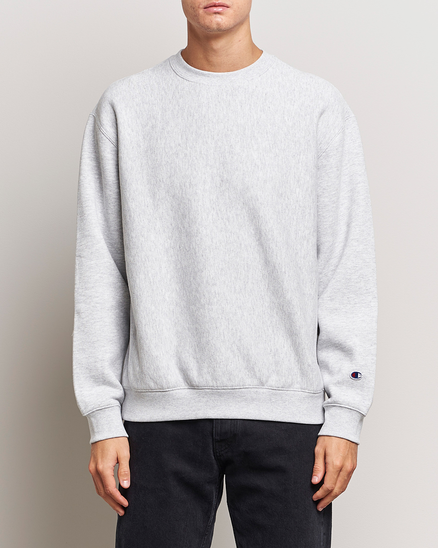 Herren | Graue Sweatshirts | Champion | Reverse Weave Soft Fleece Sweatshirt Grey Melange