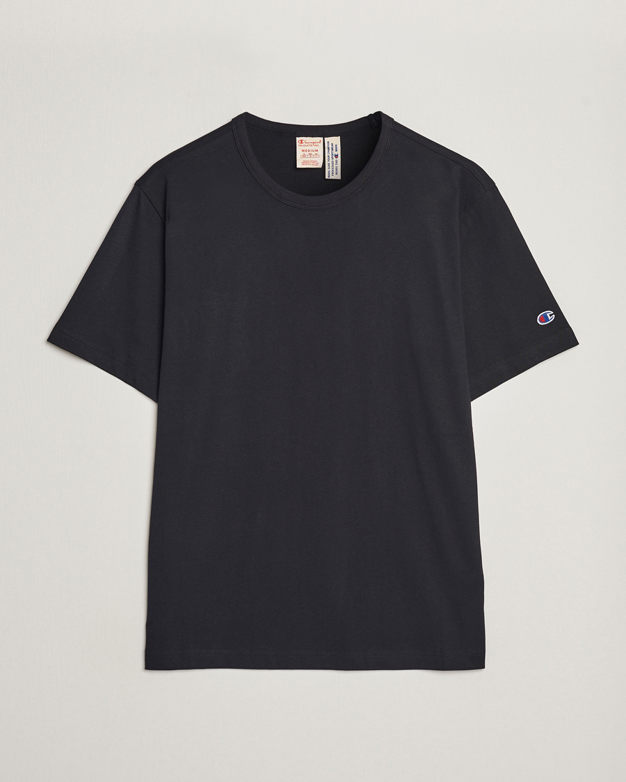 Herren | T-Shirts | Champion | Jersey Crew Neck T-shirt Black Beauty