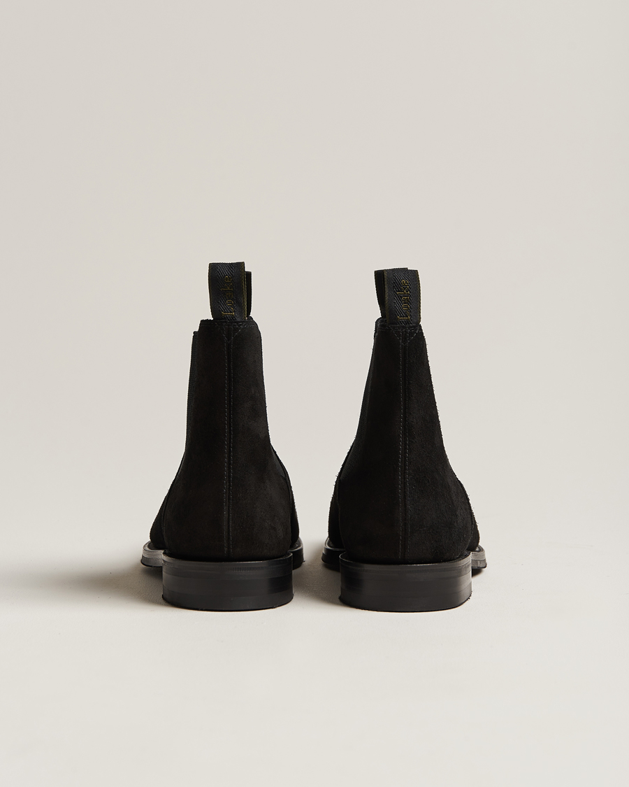 Herren | Loake 1880 Emsworth Chelsea Boot Black Suede | Loake 1880 | Emsworth Chelsea Boot Black Suede