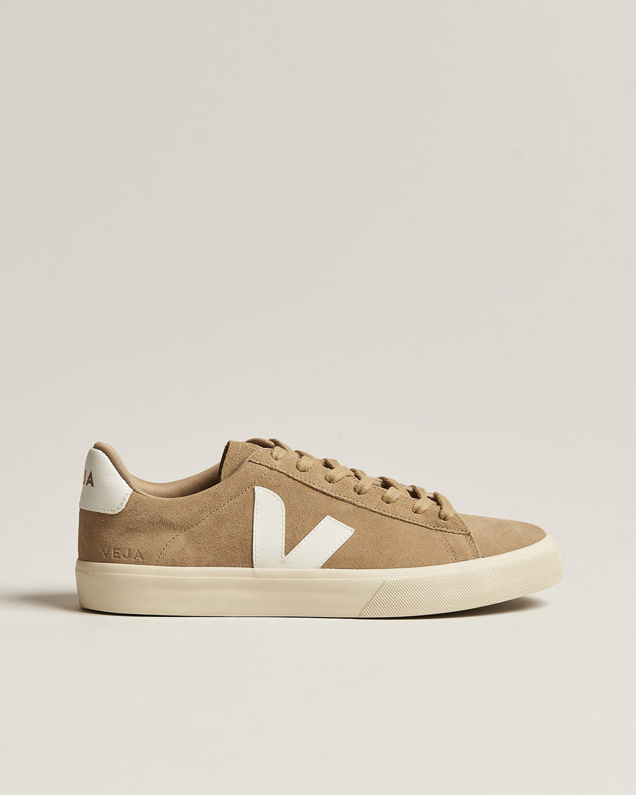 Herren | Veja Campo Suede Sneaker Dune White | Veja | Campo Suede Sneaker Dune White