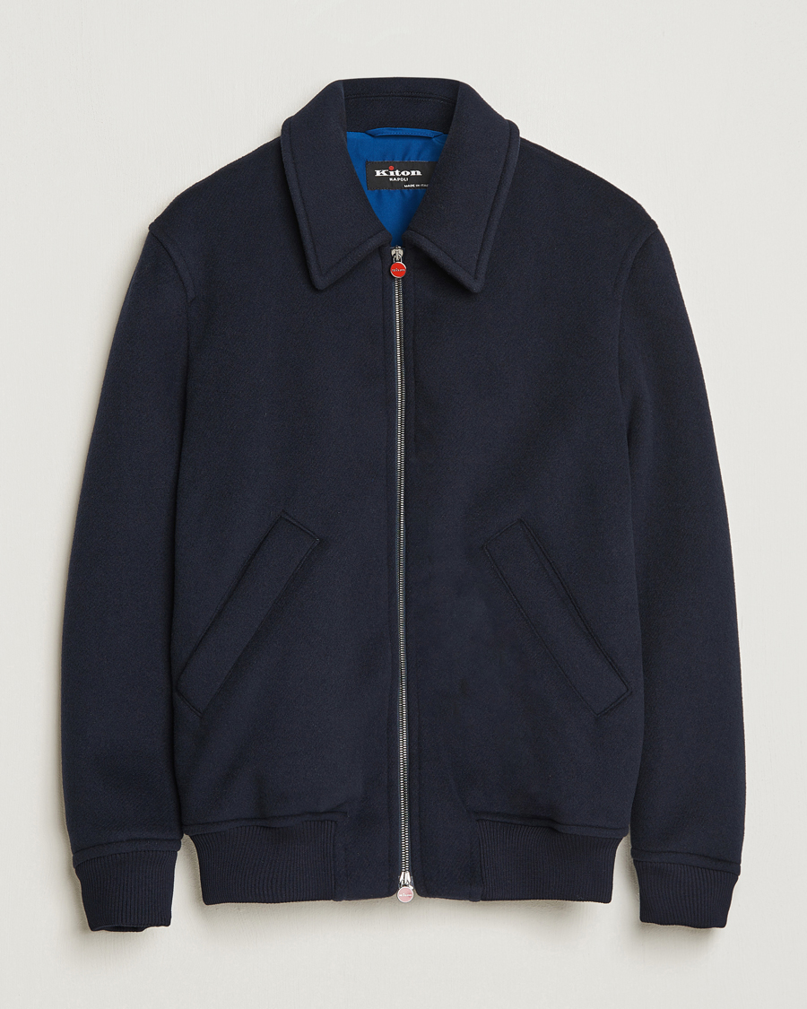 Herren | Jacken | Kiton | Wool/Cashmere Bomber Jacket Navy
