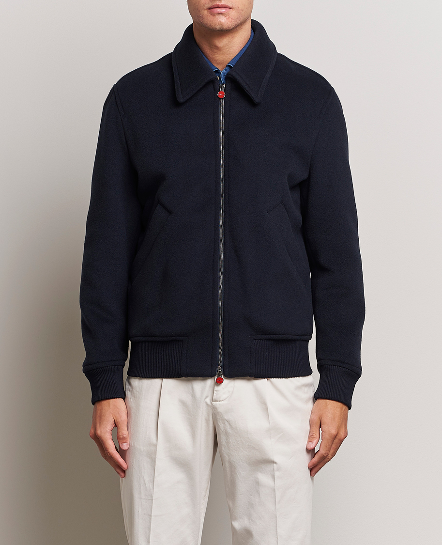 Herren | Jacken | Kiton | Wool/Cashmere Bomber Jacket Navy