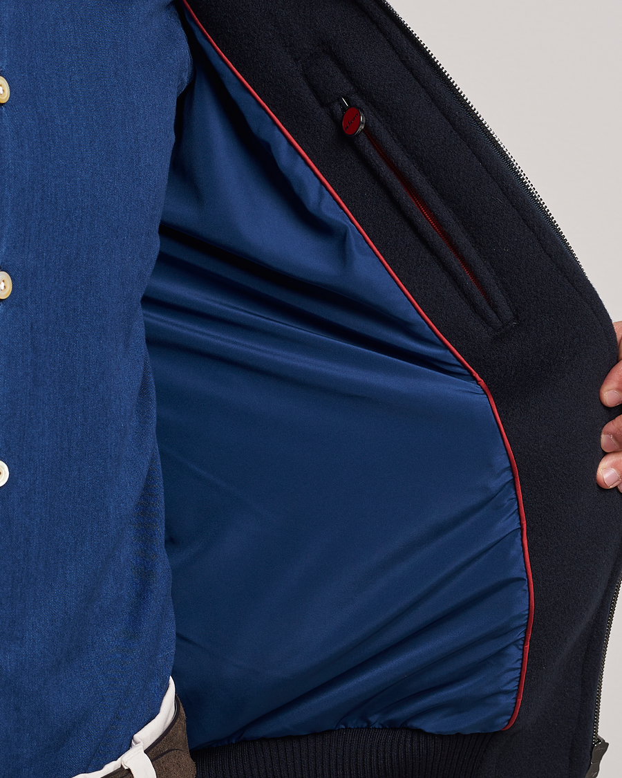 Herren | Jacken | Kiton | Wool/Cashmere Bomber Jacket Navy