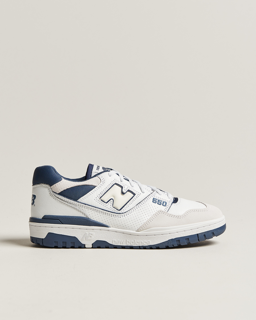 Herren | New Balance 550 Sneakers White/Blue | New Balance | 550 Sneakers White/Blue
