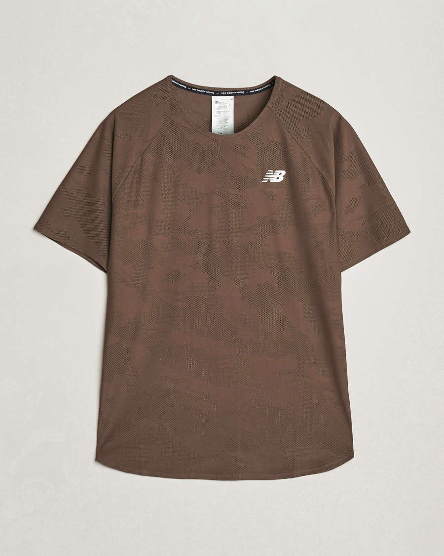 Herren | T-Shirts | New Balance | Running Q Speed Jacquard T-Shirt Dark Mushroom