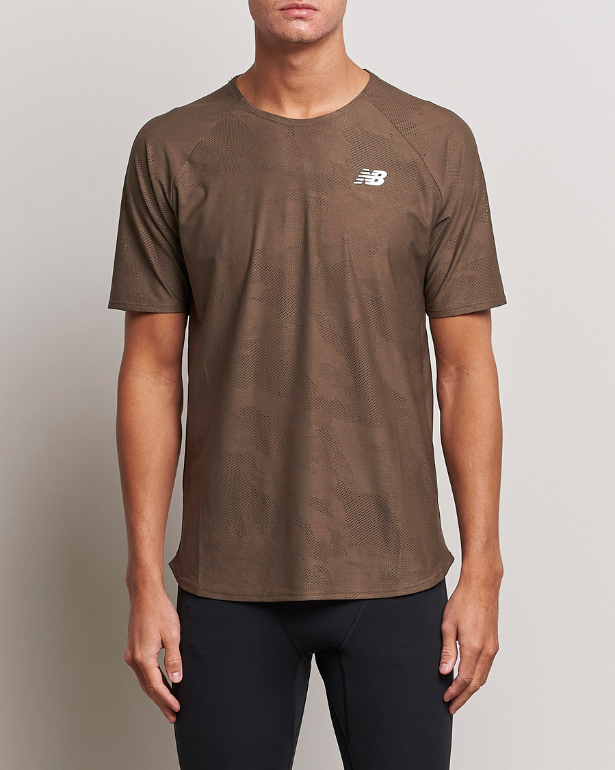 Herren | T-Shirts | New Balance Running | Q Speed Jacquard T-Shirt Dark Mushroom