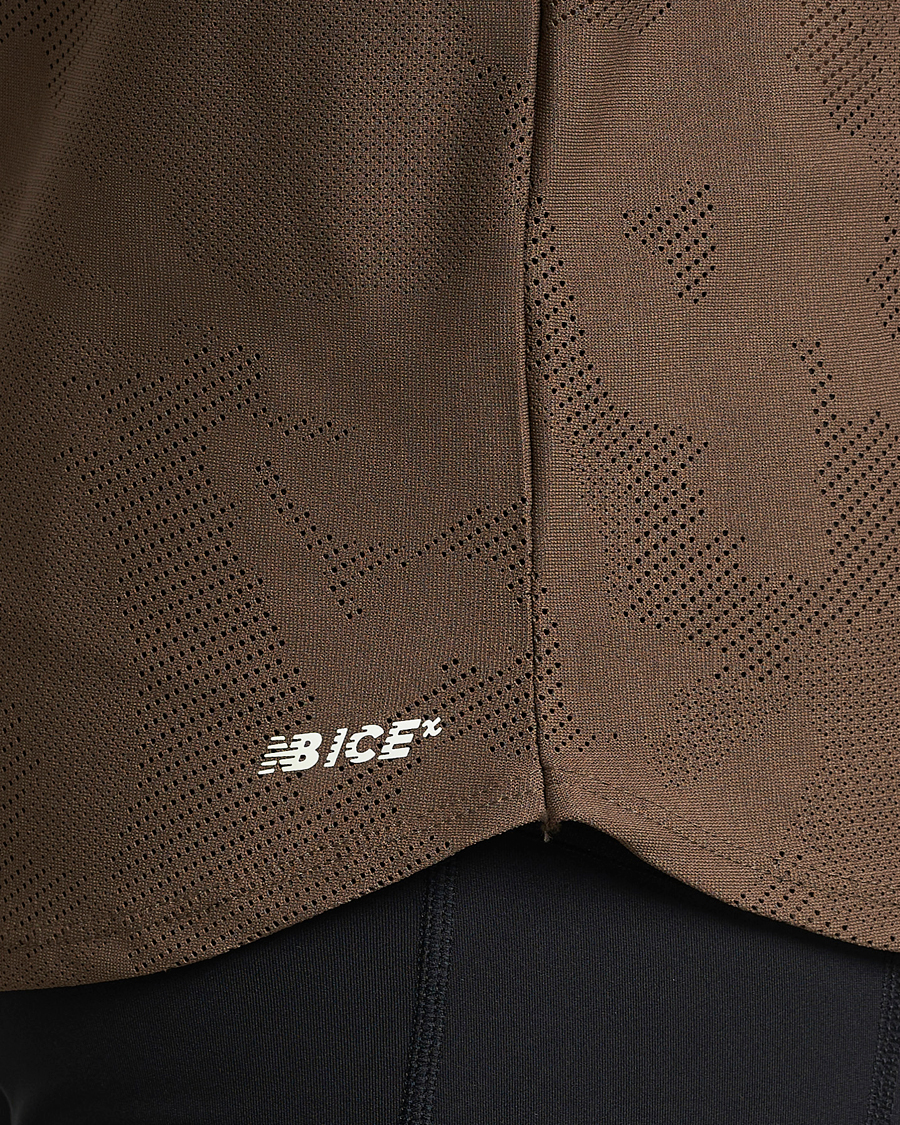 Herren | T-Shirts | New Balance | Running Q Speed Jacquard T-Shirt Dark Mushroom