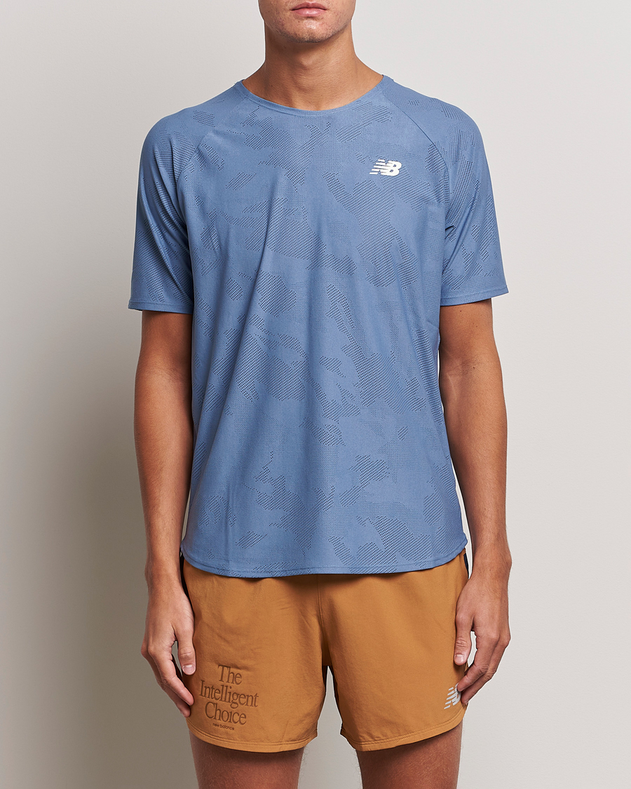 Herren | T-Shirts | New Balance Running | Q Speed Jacquard T-Shirt Mercury Blue
