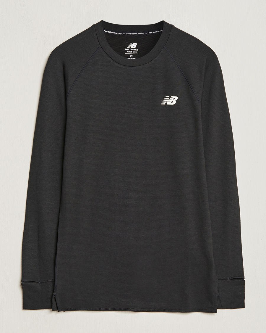 Herren | T-Shirts | New Balance | Running Q Speed Jacquard Long Sleeve T-Shirt Black