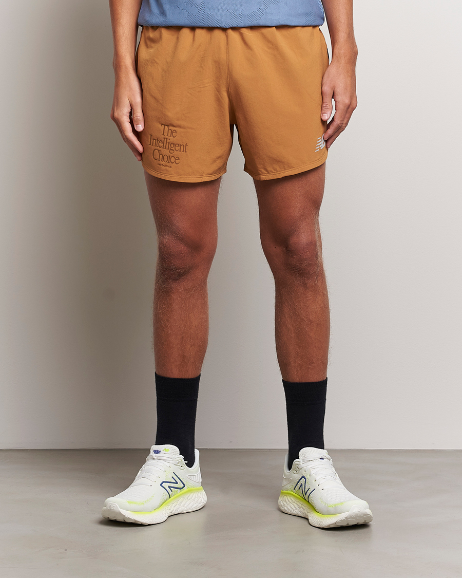 Herren | Shorts | New Balance | Running Impact Run 5 Inch Shorts Tobacco