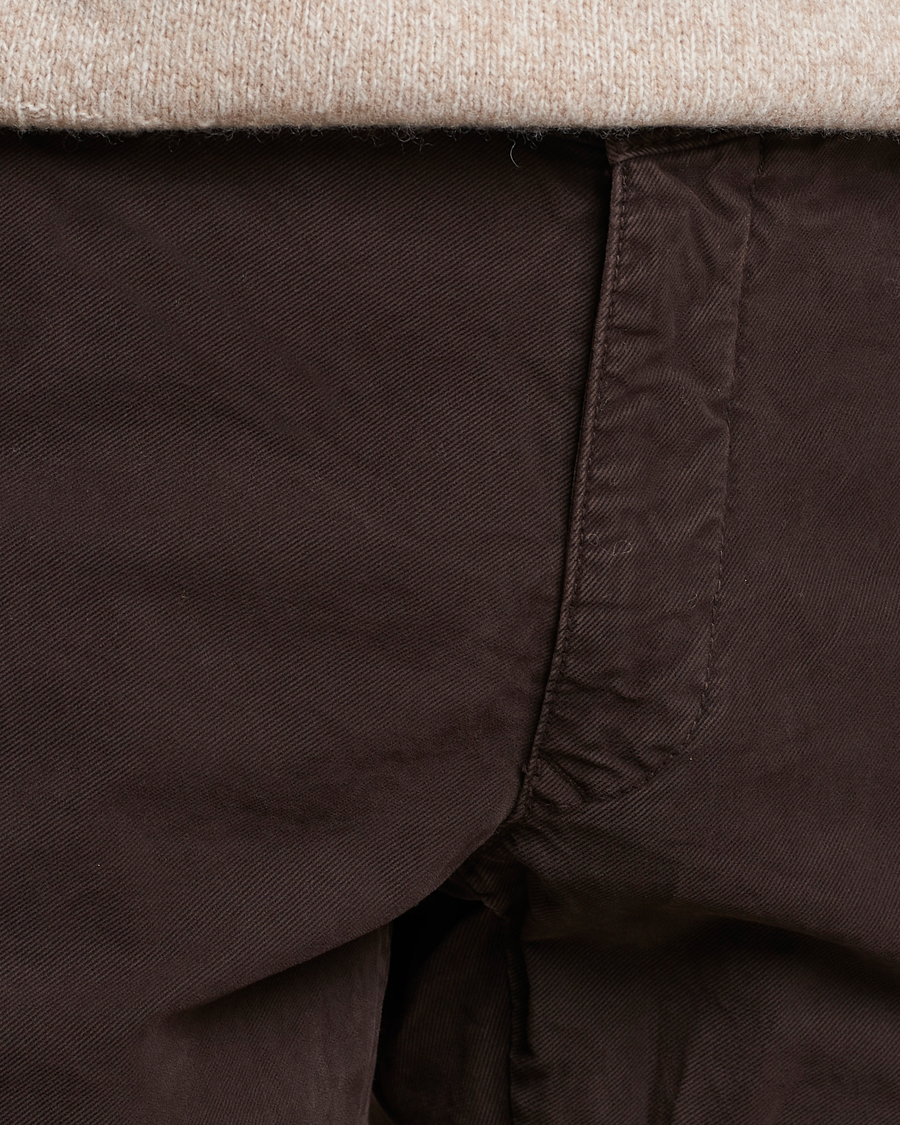 Herren | Hosen | Incotex | Slim Fit Garment Dyed Slacks Dark Brown