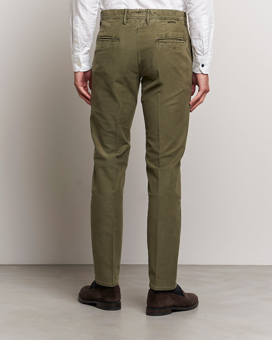 Herren | Hosen | Incotex | Slim Fit Garment Dyed Slacks Military