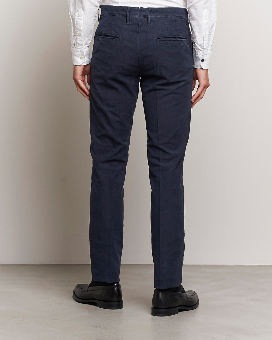 Herren | Hosen | Incotex | Slim Fit Garment Dyed Slacks Navy