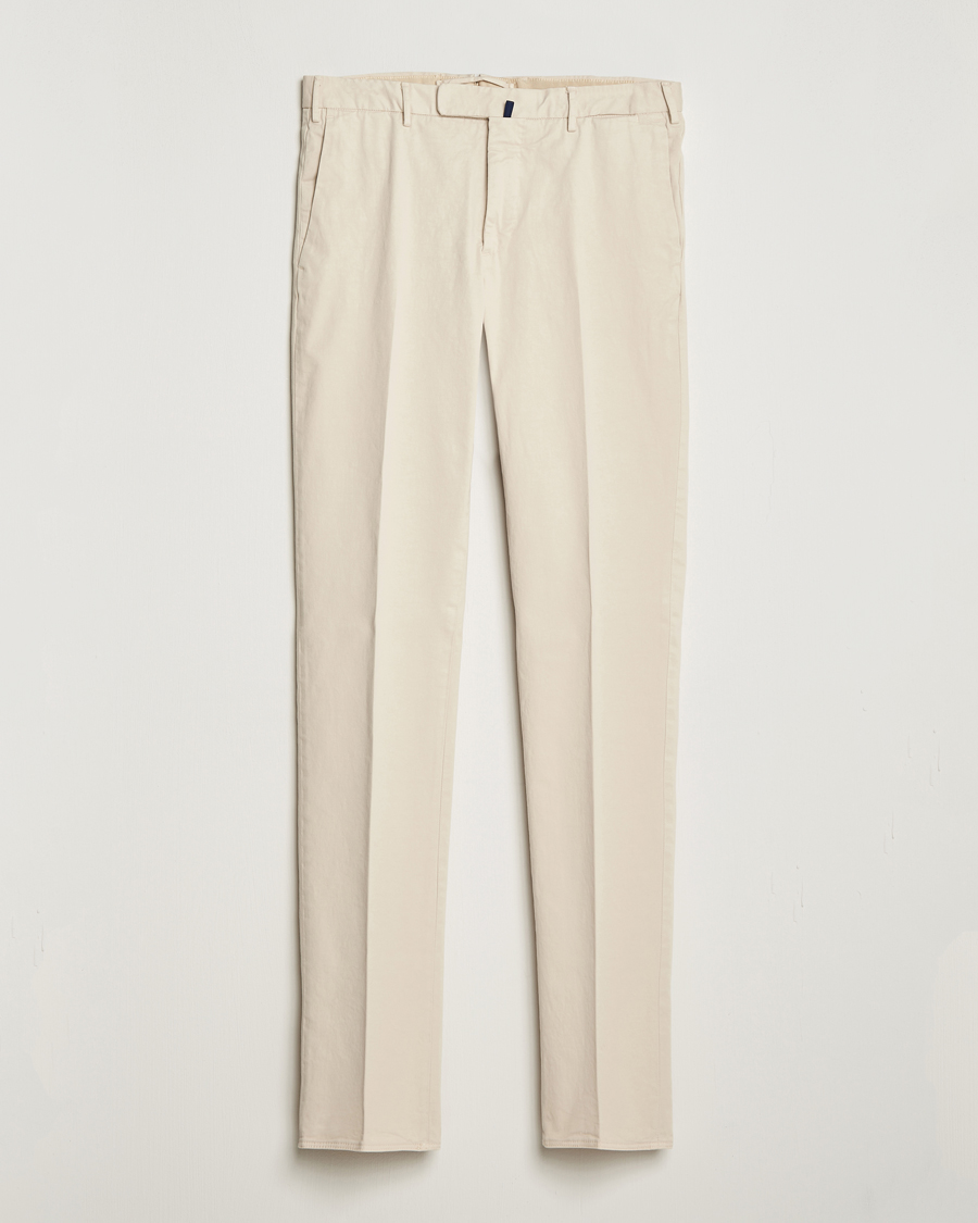 Herren | Hosen | Incotex | Slim Fit Cotton Stretch Chinos Off White