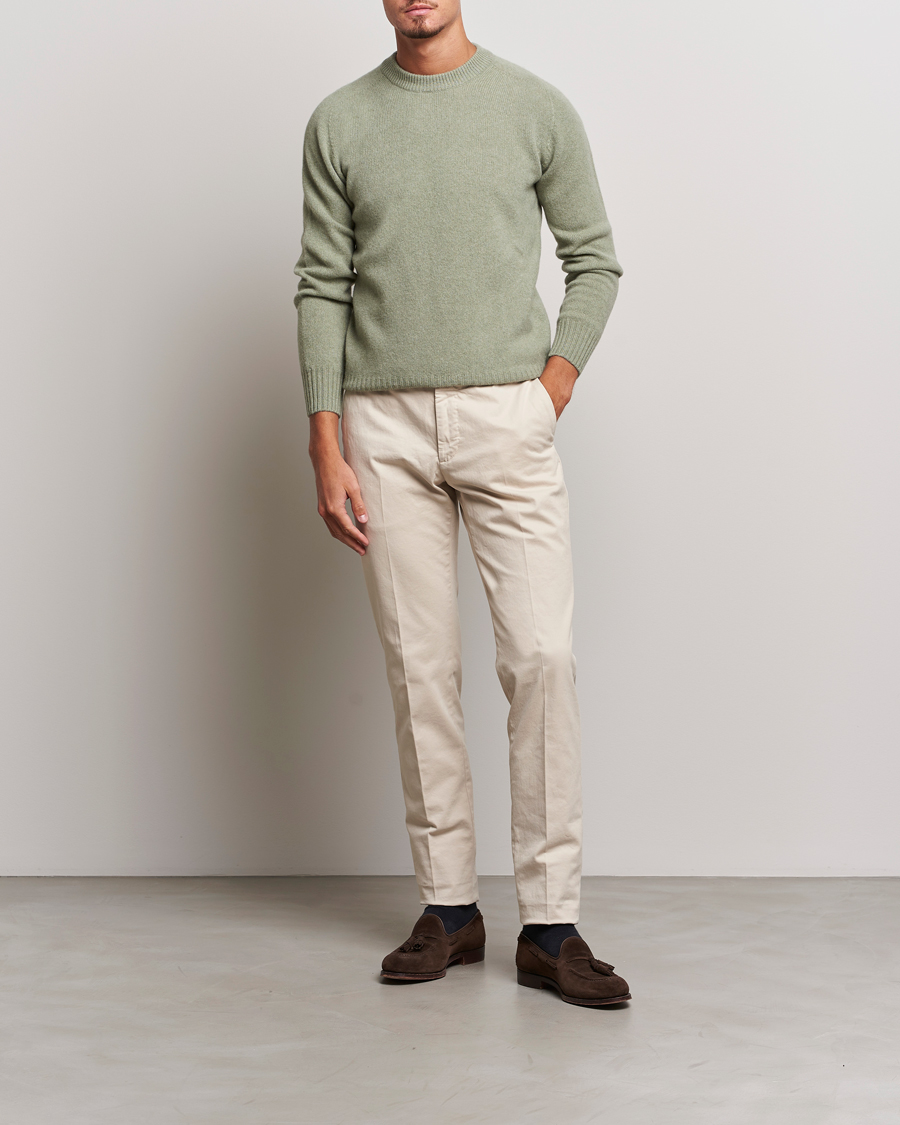 Herren | Hosen | Incotex | Slim Fit Cotton Stretch Chinos Off White