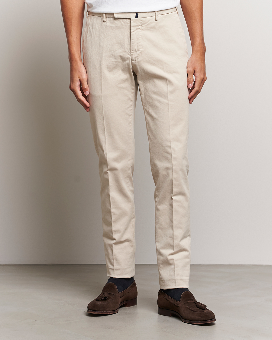 Herren | Hosen | Incotex | Slim Fit Cotton Stretch Chinos Off White