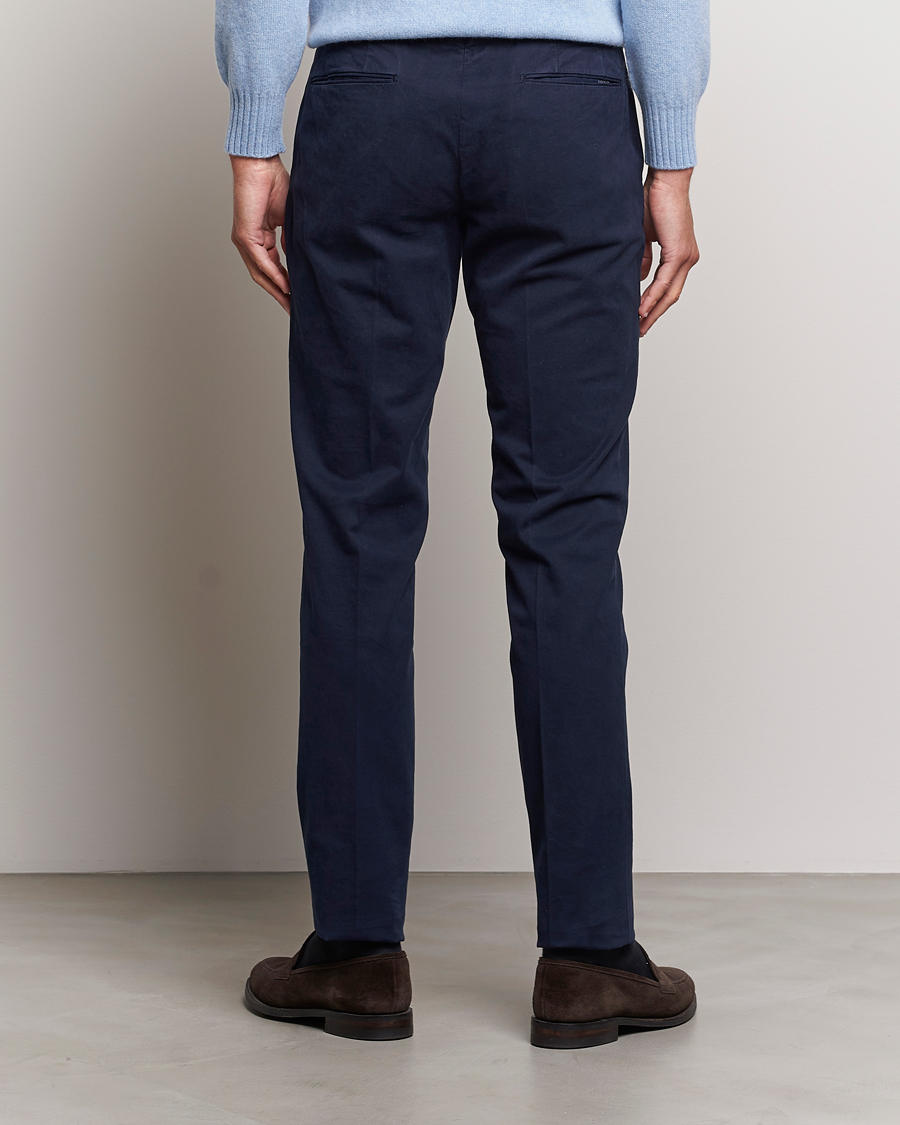 Herren | Hosen | Incotex | Slim Fit Cotton Stretch Chinos Navy