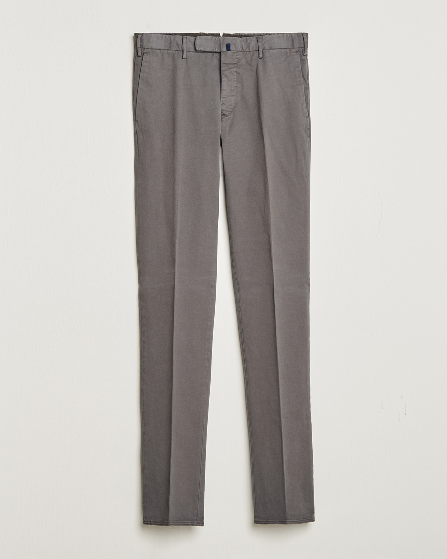 Herren | Hosen | Incotex | Slim Fit Cotton Stretch Chinos Light Grey