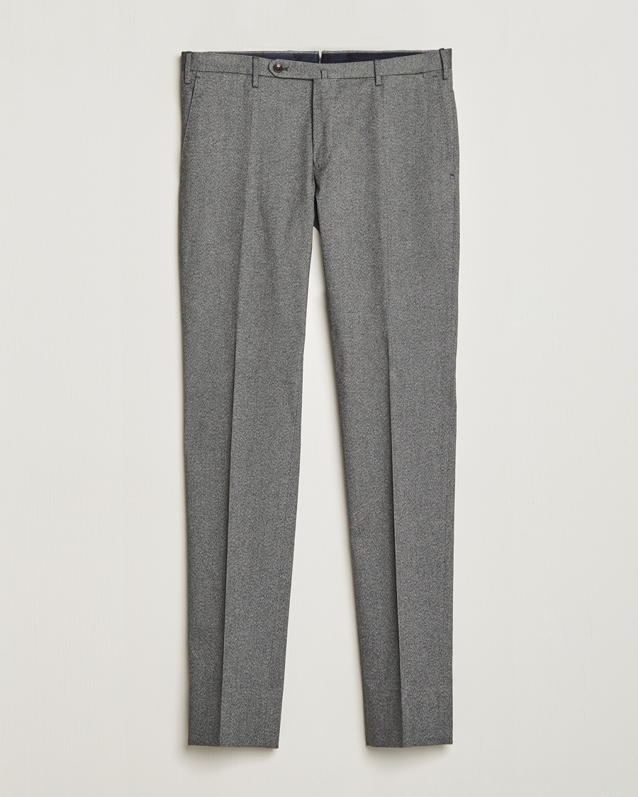 Herren | Hosen | Incotex | Slim Fit Cotton Trousers Grey Melange