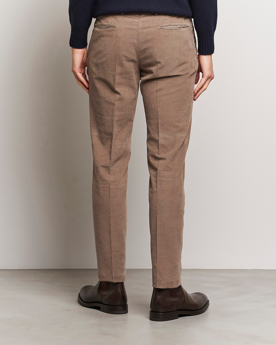 Herren | Hosen | Incotex | Slim Fit Soft Corduroy Trousers Taupe