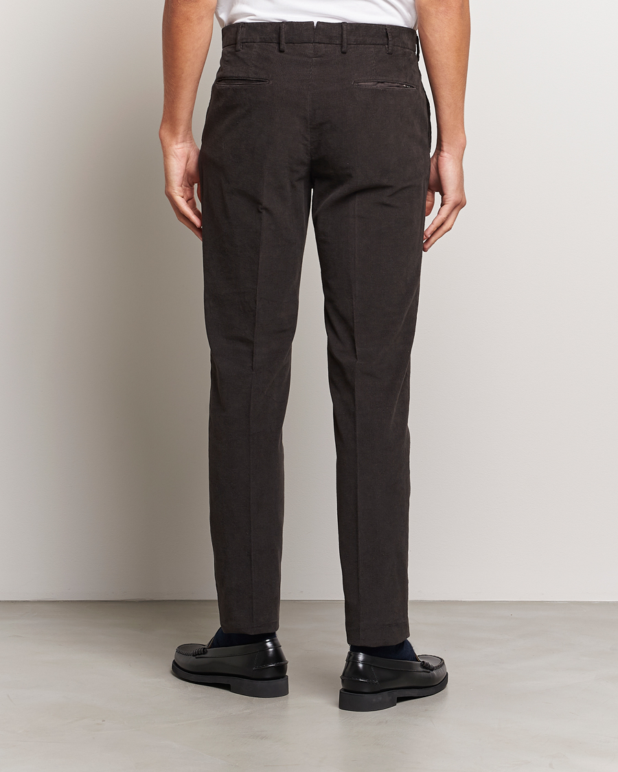 Herren | Hosen | Incotex | Slim Fit Soft Corduroy Trousers Dark Brown