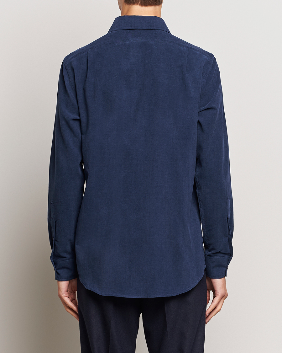 Herren | Hemden | Ralph Lauren Purple Label | Cotton/Cashmere Corduroy Shirt Navy