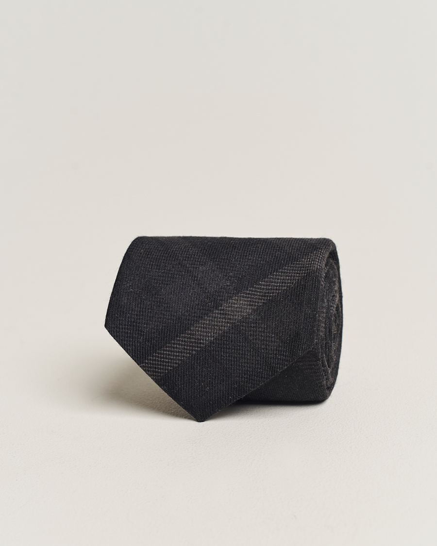 Herren | Ralph Lauren Purple Label Tonal Plaid Tie Dark Grey | Ralph Lauren Purple Label | Tonal Plaid Tie Dark Grey