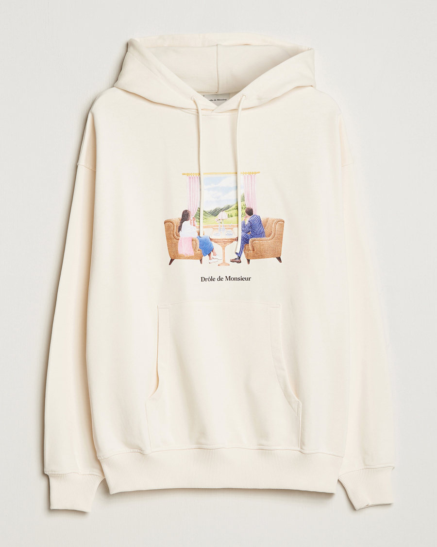 Herren | Pullover | Drôle de Monsieur | Voyage Hoodie Cream