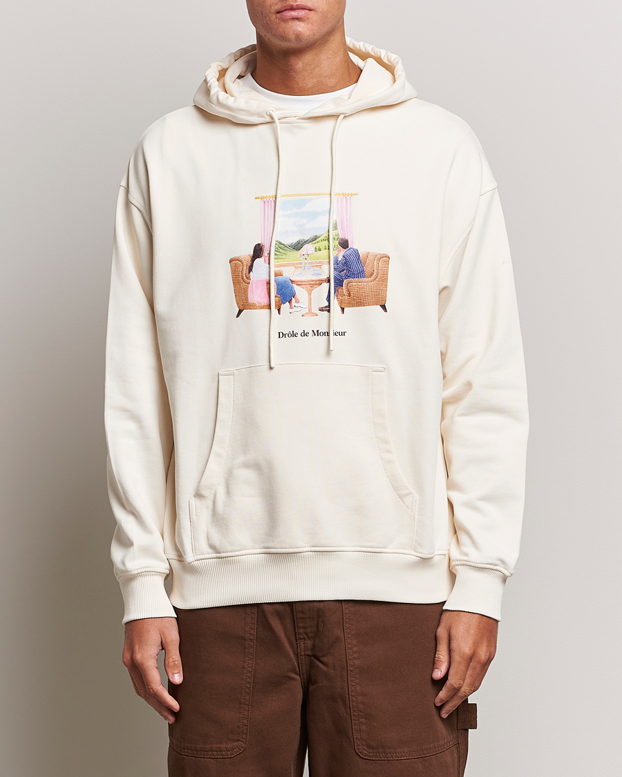 Herren | Pullover | Drôle de Monsieur | Voyage Hoodie Cream