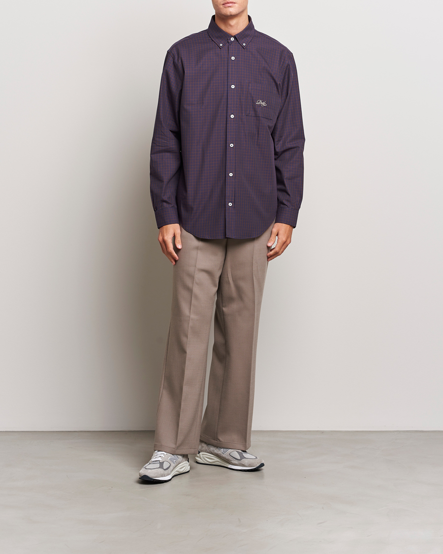 Herren | Hemden | Drôle de Monsieur | Signature Check Shirt Dark Brown