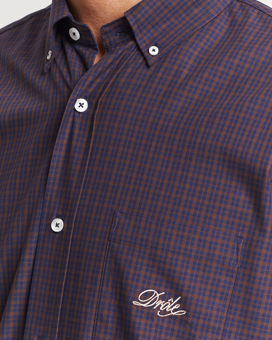 Herren | Hemden | Drôle de Monsieur | Signature Check Shirt Dark Brown