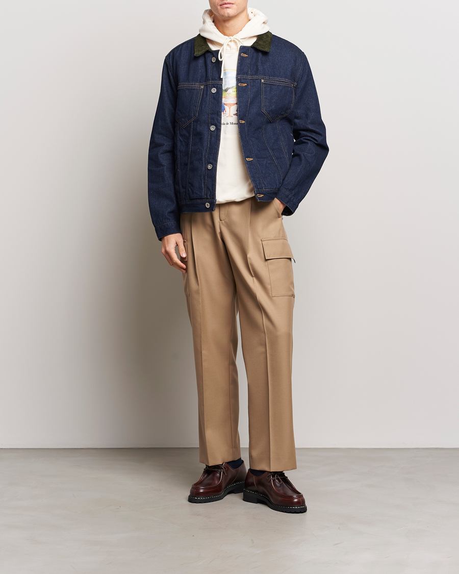 Herren | Hosen | Drôle de Monsieur | Flannel Cargo Pants Beige