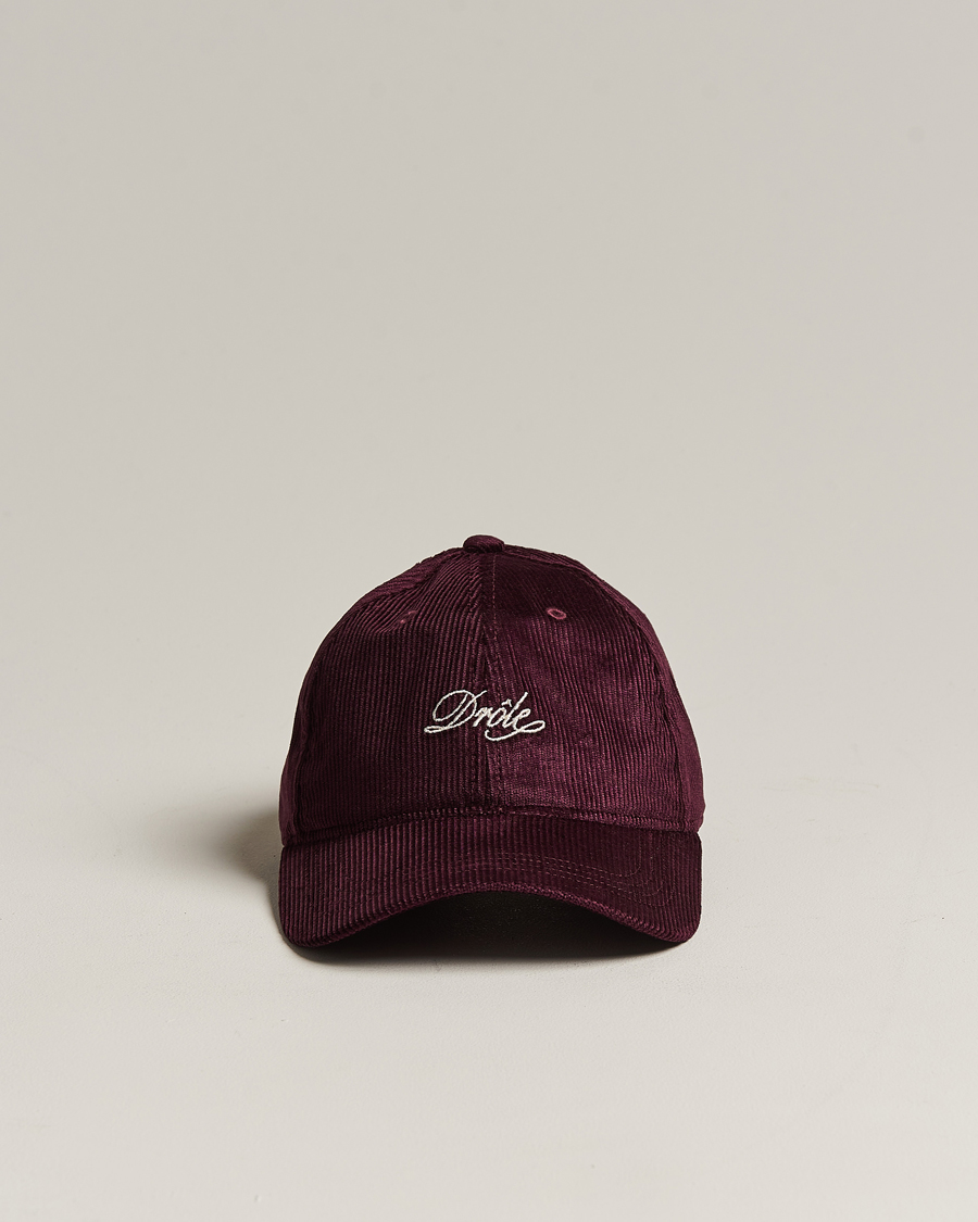 Herren | Drôle de Monsieur Signature Corduroy Cap Wine | Drôle de Monsieur | Signature Corduroy Cap Wine