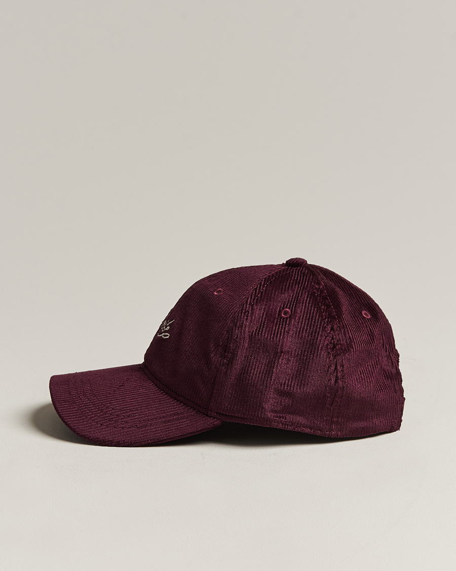 Herren | Drôle de Monsieur Signature Corduroy Cap Wine | Drôle de Monsieur | Signature Corduroy Cap Wine