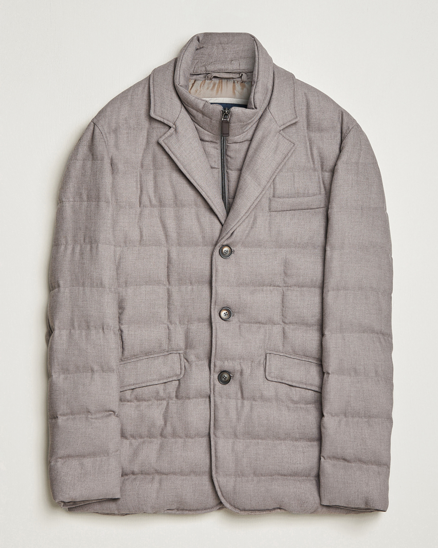 Herren | Jacken | Herno | Flannel Down Blazer Beige