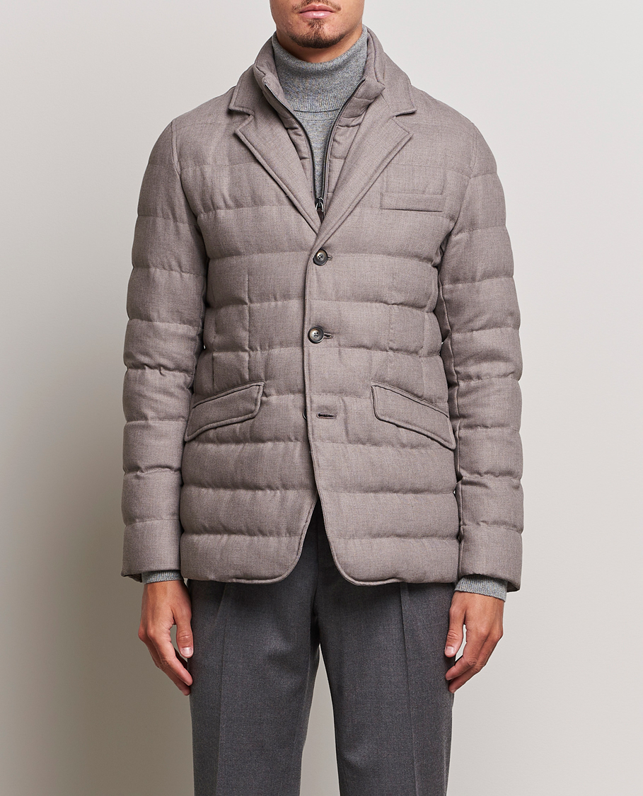 Herren | Jacken | Herno | Flannel Down Blazer Beige