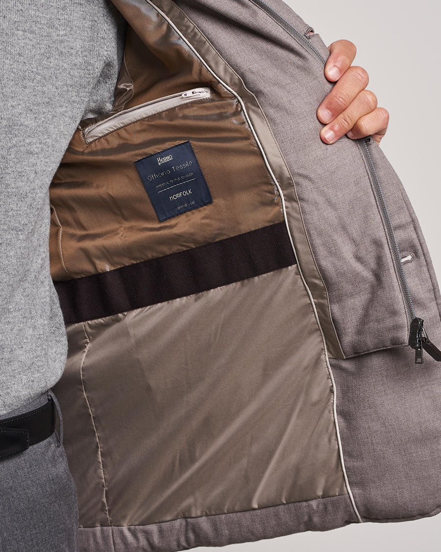 Herren | Jacken | Herno | Flannel Down Blazer Beige