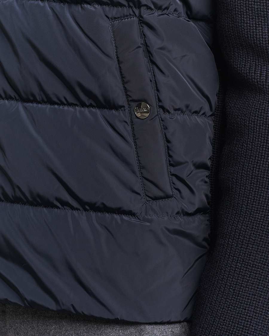 Herren | Jacken | Herno | Knitted Hybrid Jacket Navy