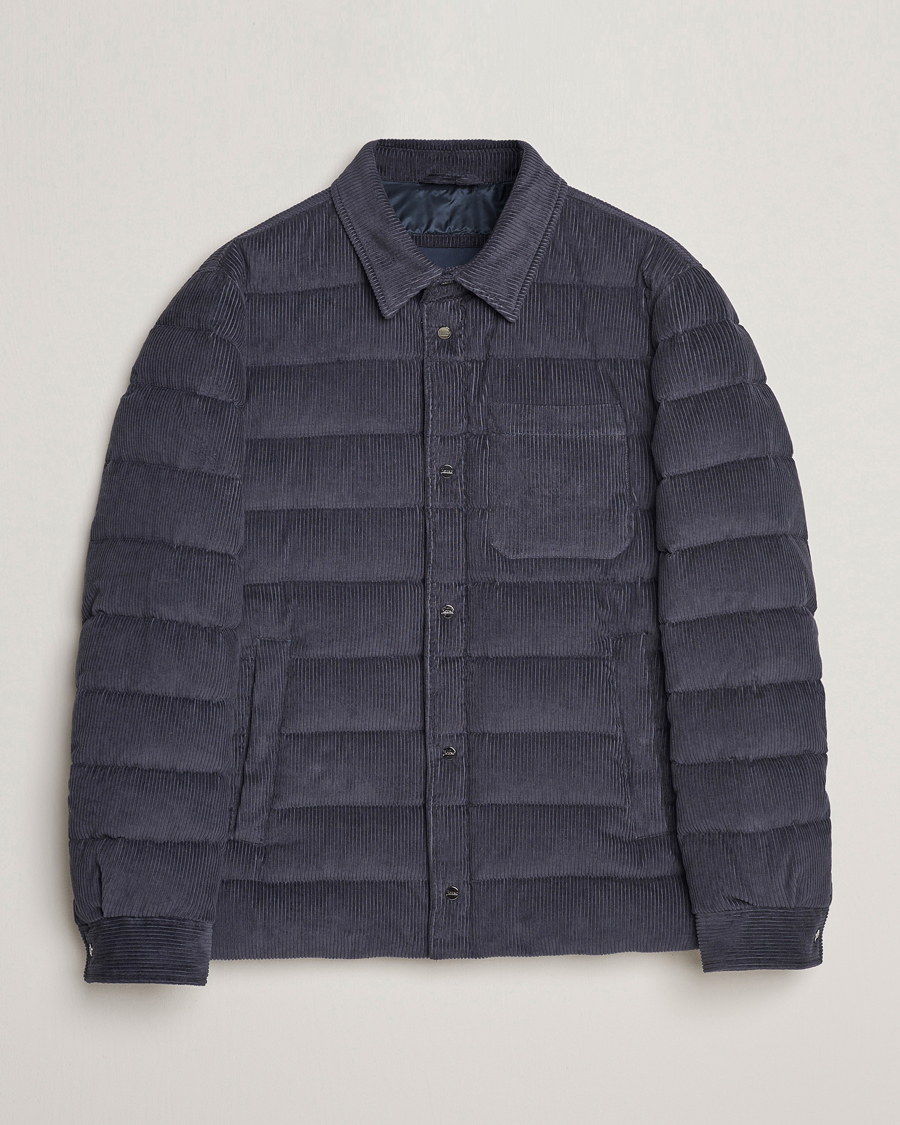 Herren | Jacken | Herno | Corduroy Shirt Jacket Navy