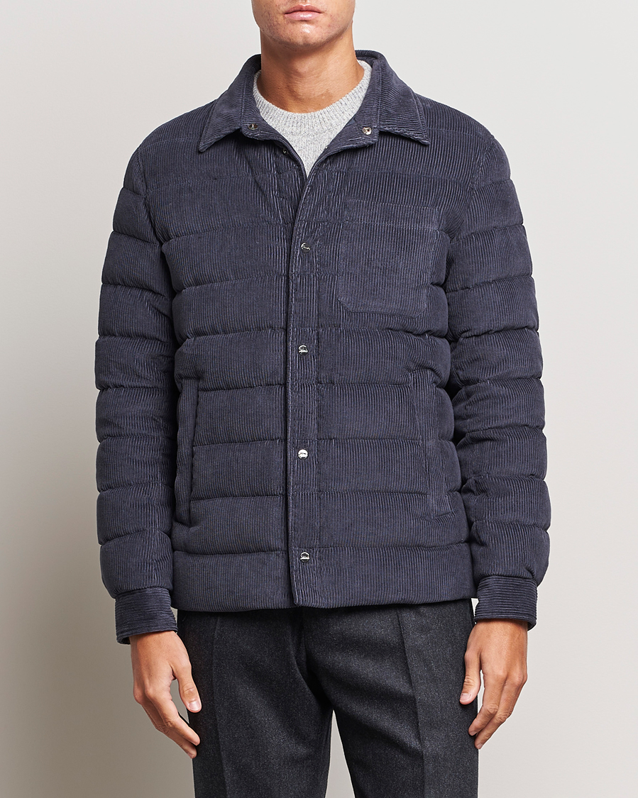 Herren | Jacken | Herno | Corduroy Shirt Jacket Navy