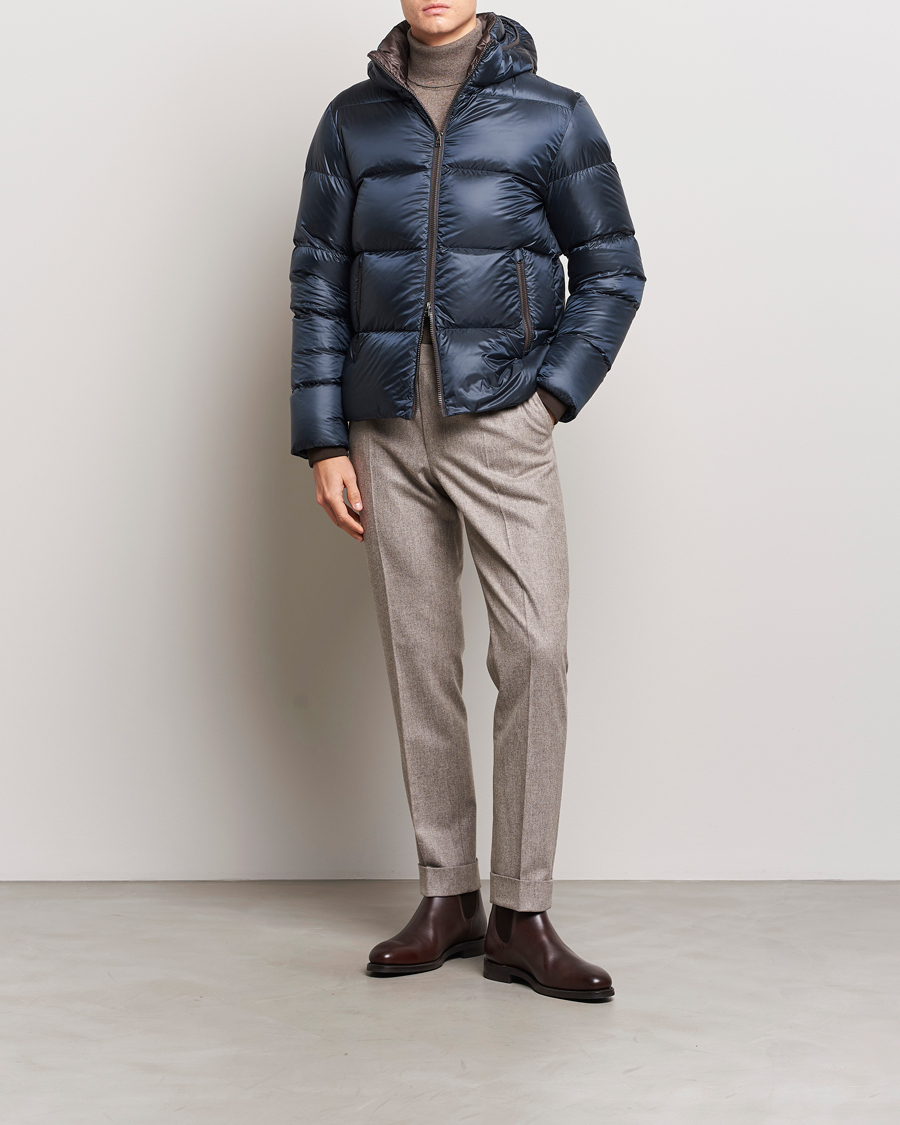 Herren | Jacken | Herno | Ultralight Nylon Down Jacket Navy