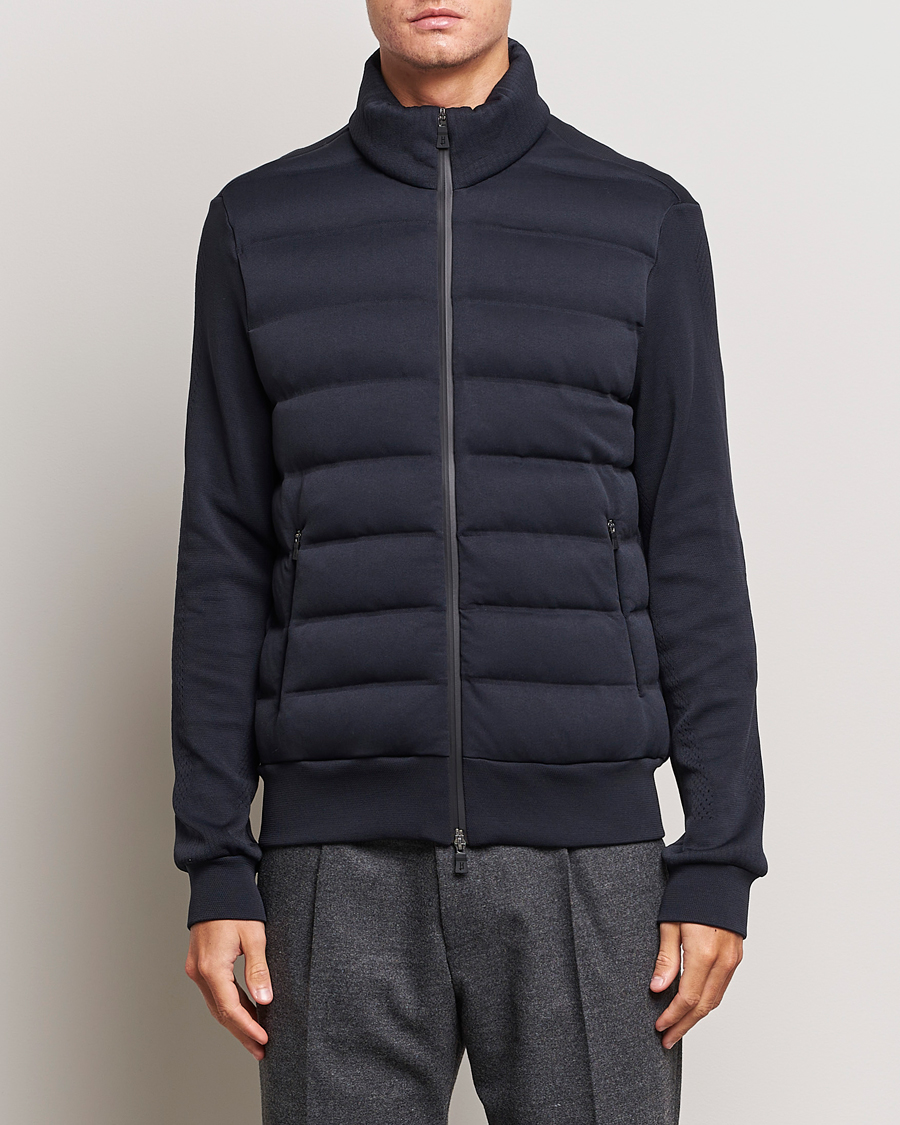 Herren | Pullover | Herno | Laminar Zip Cardigan Navy
