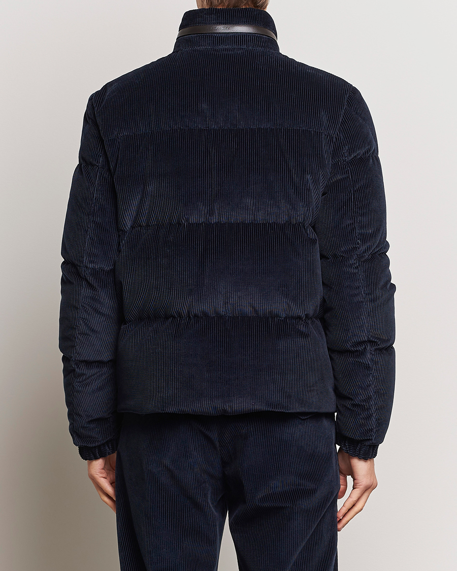 Herren | Jacken | Moncler | Besbre Corduroy Down Jacket Navy