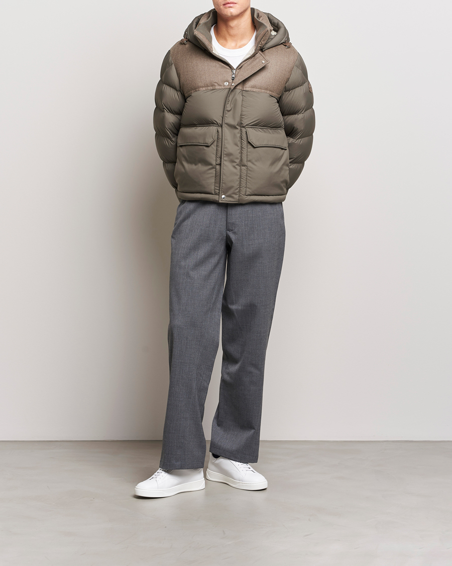 Herren | Jacken | Moncler | Mussala Short Down Parka Taupe