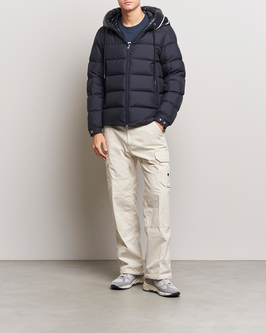 Herren | Jacken | Moncler | Cardere Hooded Down Jacket Navy