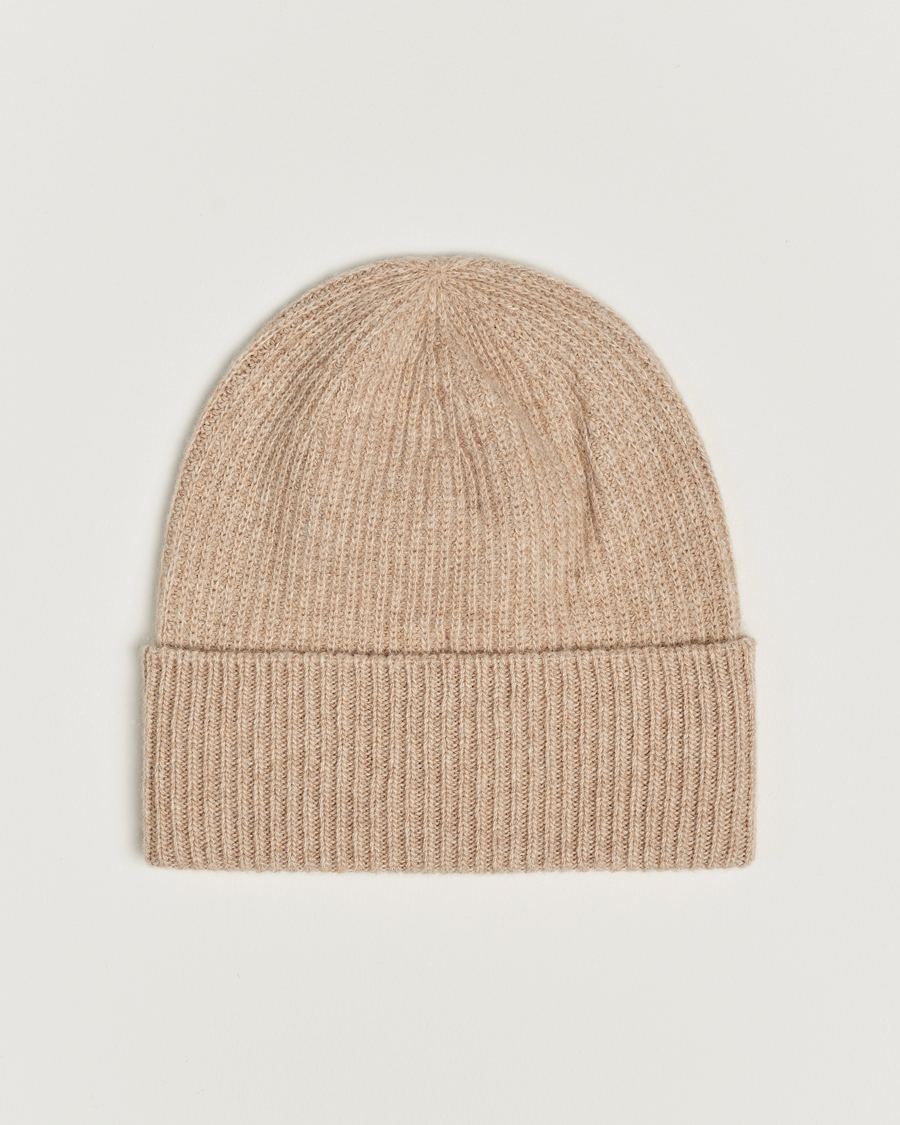 Herren | Moncler Cashmere Beanie Beige | Moncler | Cashmere Beanie Beige